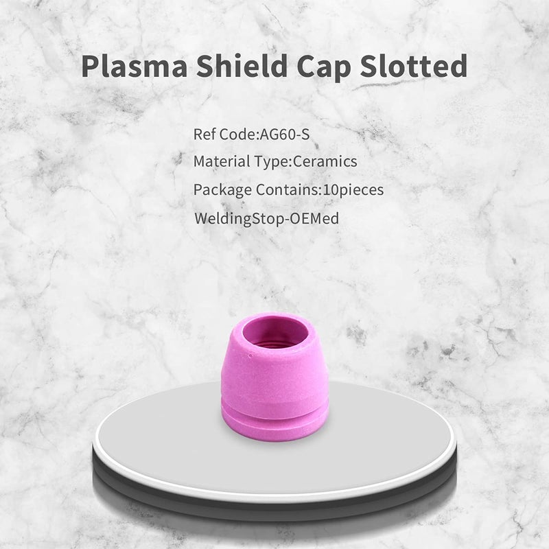 WeldingStop Plasma Consumables Kit for Primeweld CUT50 CUT50DP CT520 CT520DP Plasma Cutter AG-60 Torch (1.0mm .040'' Tip) - Image 5